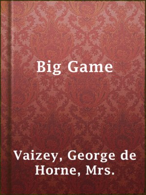 Big Game - ebook
